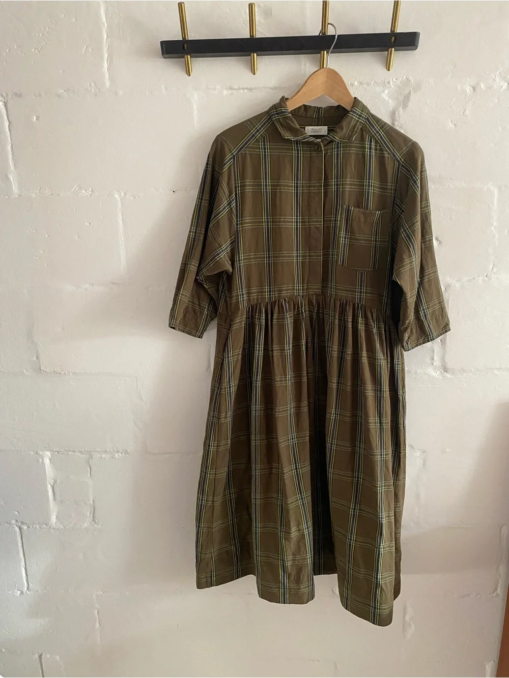 Lovely Toast UK plaid green dress sz M / UK10 - Picture 2 of 6